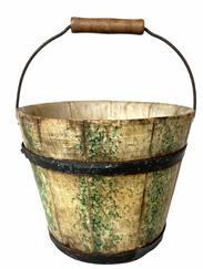 G562 Paint Decorated Shaker Berry Pails/Buckets In Original Paint! Enfield, NH Dating from the mid 19th century