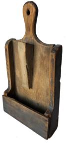 E463 Late19th Century Wall Scouring box . Simple yet successful country construction; original paint and good patina