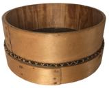 MZ9 19th century Small Shaker Sieve, America, ash body secured with copper tacks, very finely woven Shaker Woven Horse Hair Sieve, 6 1/2" dia. 3 in.