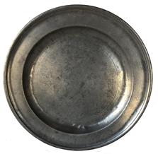 E96 18th century Pewter Charger made by Robert Bush This single reed export pewter plate was produced by Robert Bush & Co a firm involving Robert Bush I beginning operations around 1793. Bush Senior continued working until around 1800. 13 1/2" diameter
