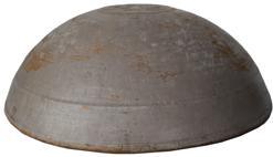 U454 Pennsylvania 18th to early 19th century putty colored Turned Wooden Bowl. Original painted surface with nice wear. l