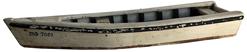 E435 Mid 20th century model of a work boat Christield Skiff, from Christfield Marland Measurements are: 16" long x 5" wide