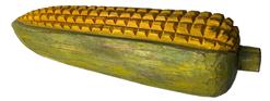 F107 Large 'ear of corn' Folk Art sculpture - Found at the State Fair in Indiana at vendor market stall. hand painted and hand carved on an imposing scale, Great colors and workmanship Measurements are 17" long x 5" wide