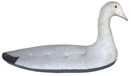 RM1046 Rare Canvas Snow Goose made by Armstrong Featherweight Decoy Company, Houston, Texas in late 1940s.