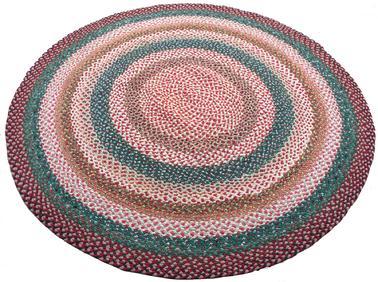 D275 Early 20th century hand made Large braided rug, in very good condition great colors