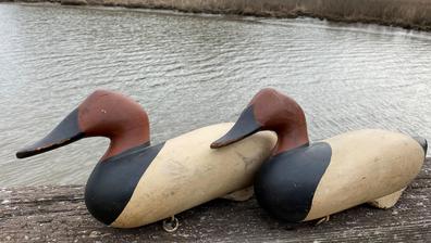 F134 Pair of Madison Mitchell Decoys, in original paint, rig mates, late 50’s early 60's